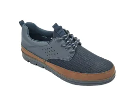 6th Sense Shark Casual Laced Shoe - Navy