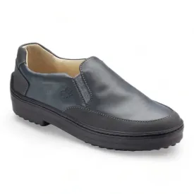 849 - Gray Soft Leather Slip On for Boy by London Kids