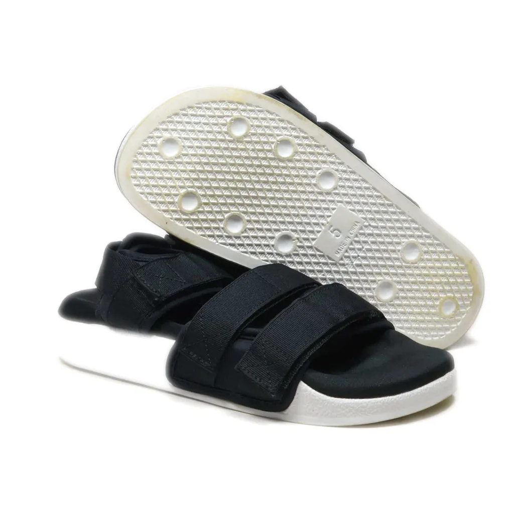 Adidas Flat Sandals Fabric Black Colour For Women