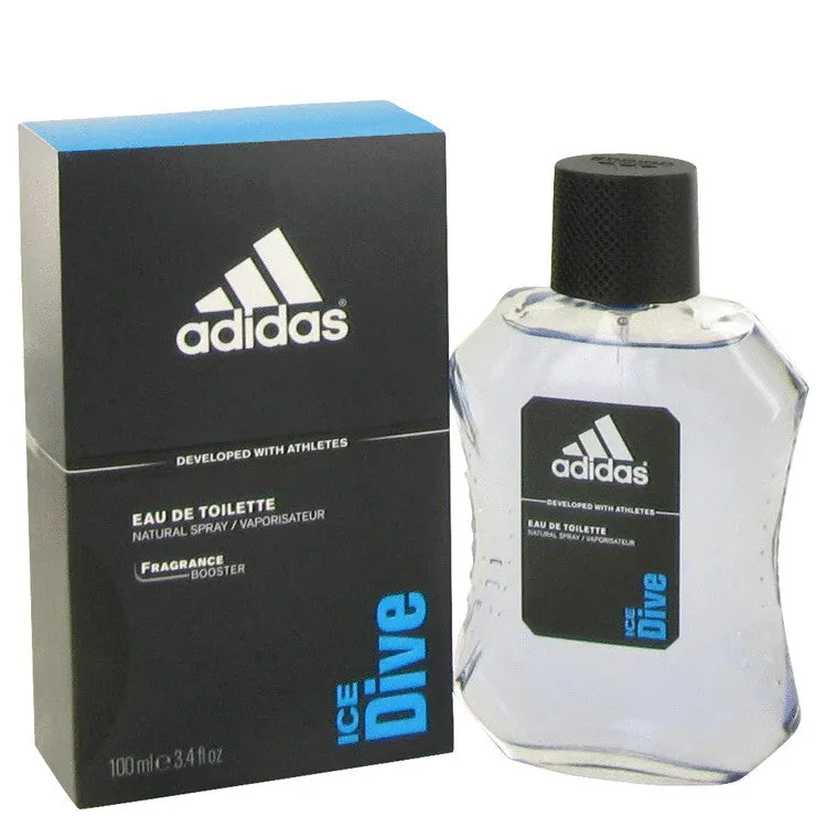 Adidas Ice Dive Eau De Toilette Spray 3.4 Oz For Men - Spicy Citrus Scent Ideal For Casual Wear