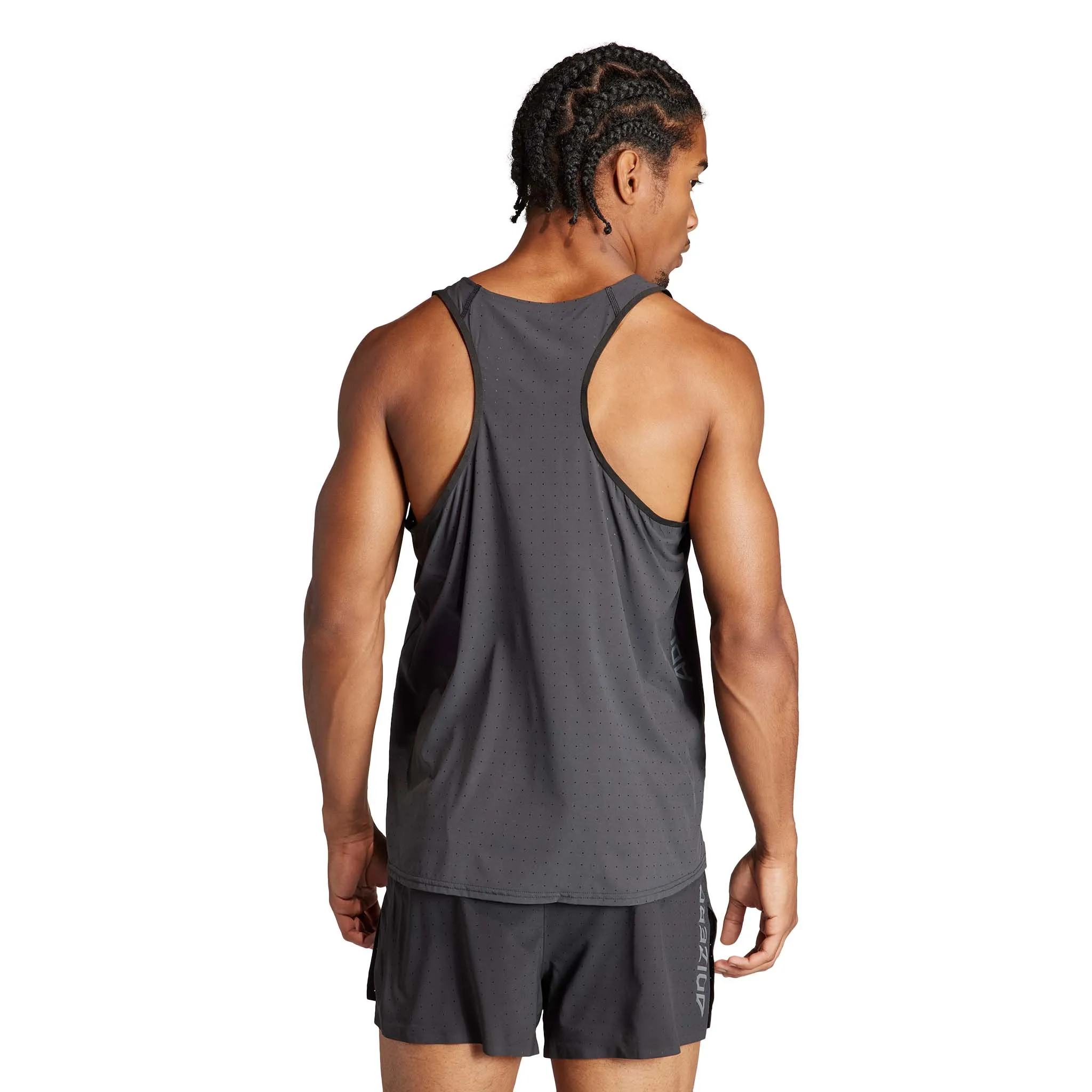 adidas | Men's Adizero Running Singlet - Black