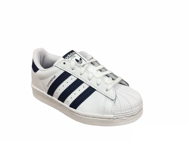 Adidas sneakers bassa per ragazzi Superstar C GZ2884 white/night sky