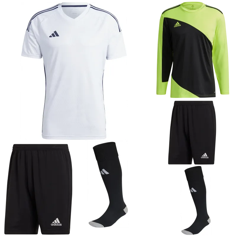 ADIDAS TIRO 23 COMPETITION MATCH SS KIT BUNDLE WHITE/BLACK