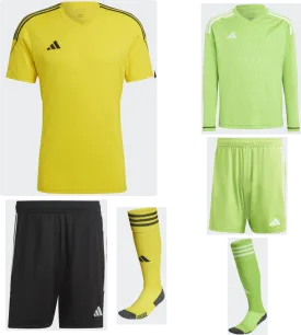 ADIDAS TIRO 23 PREMIUM SS KIT BUNDLE TEAM YELLOW BLACK