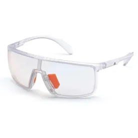 Adidas Unisex Sunglasses - Crystal Frame Smoke Mirrored Lens | ADIDAS SP0004 26C