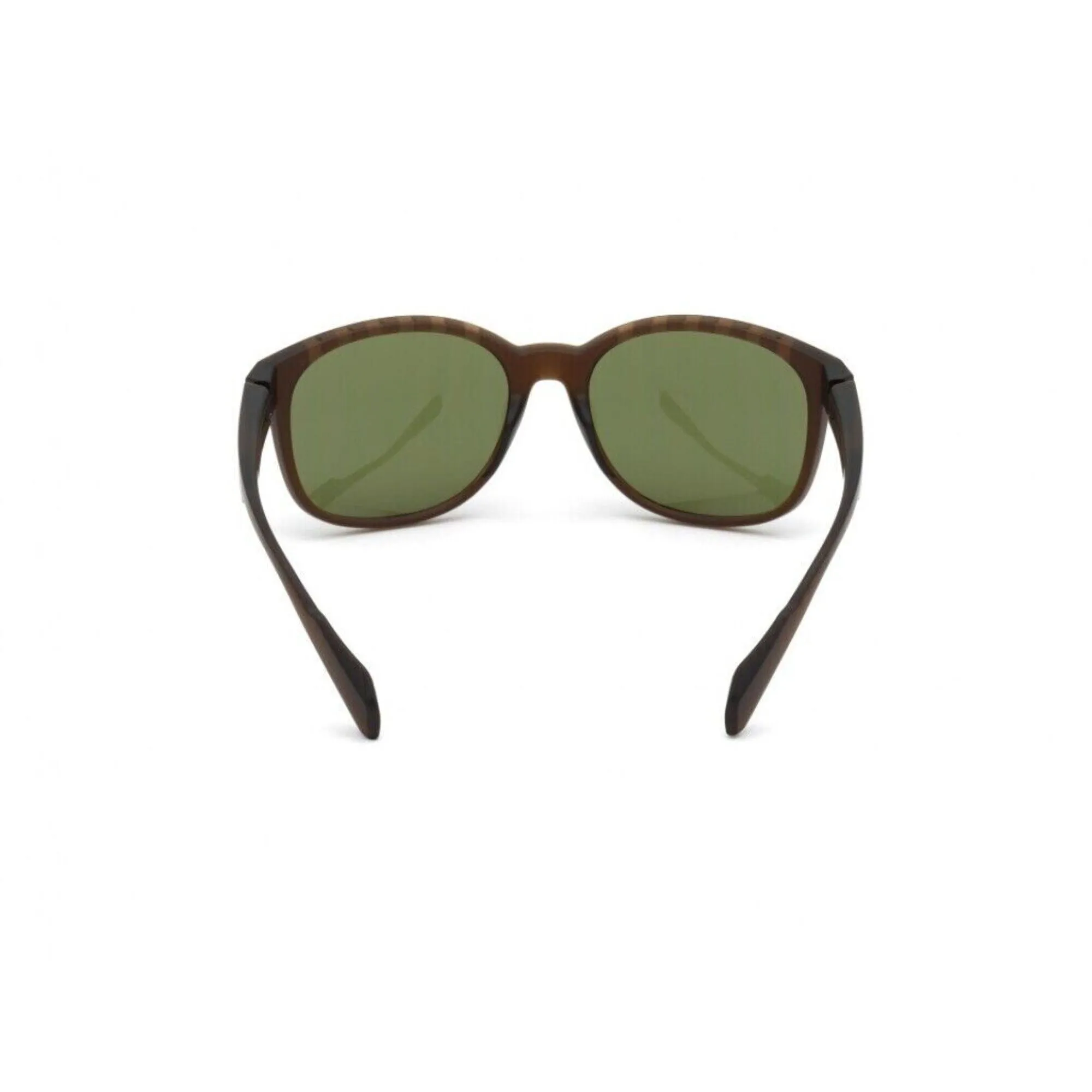 Adidas Unisex Sunglasses - Matte Dark Brown Frame Green Lens | ADIDAS SP0011 49N