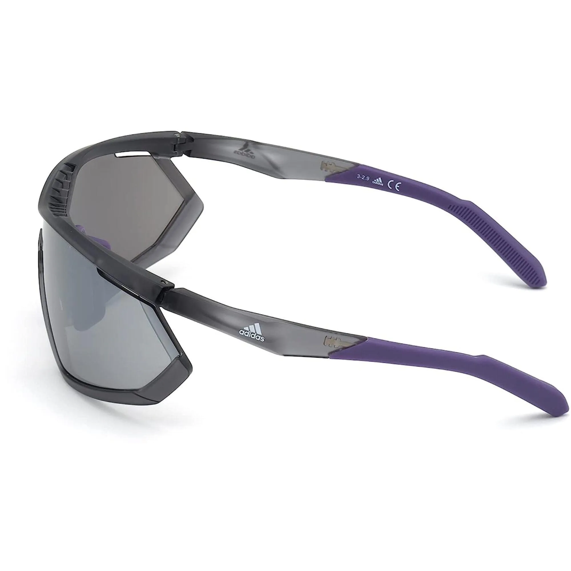 Adidas Women's Sunglasses - Frosted Grey Plastic Frame Smoke Lens | ADIDAS SP0002 20C