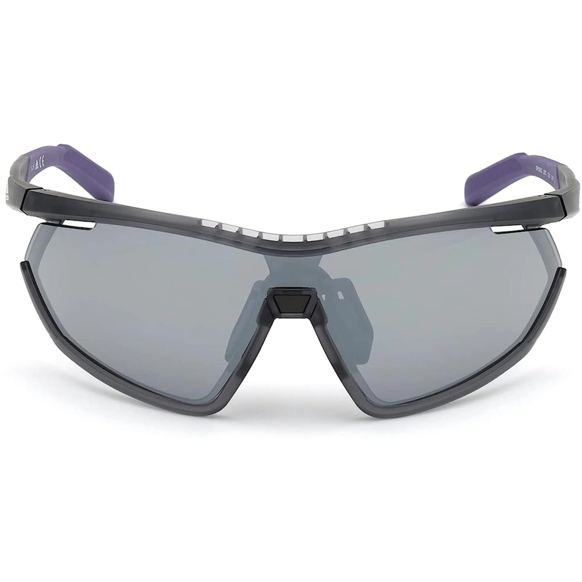 Adidas Women's Sunglasses - Frosted Grey Plastic Frame Smoke Lens | ADIDAS SP0002 20C