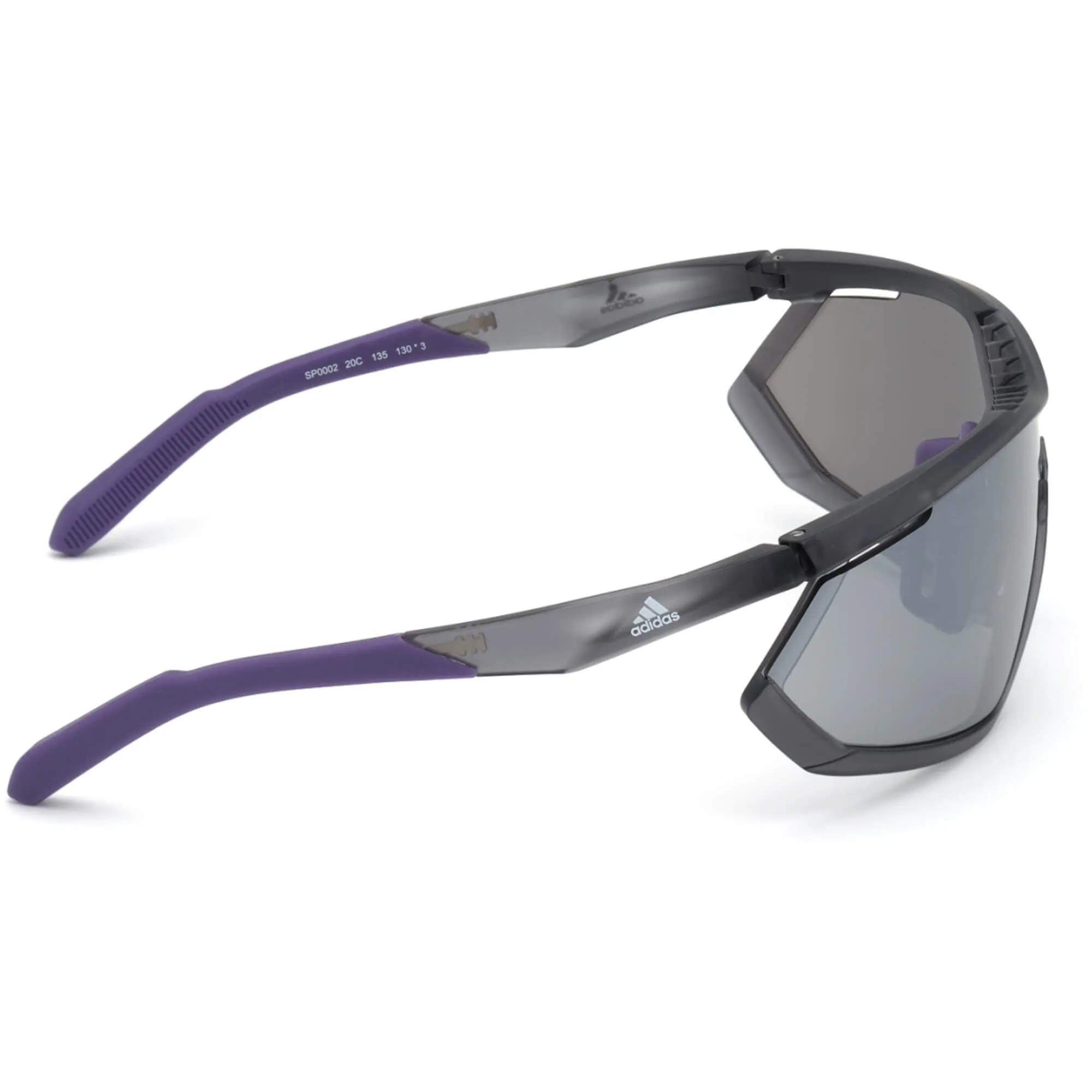 Adidas Women's Sunglasses - Frosted Grey Plastic Frame Smoke Lens | ADIDAS SP0002 20C