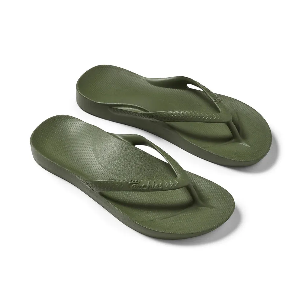 ARCHIES FLIP FLOPS KHAKI - WOMENS