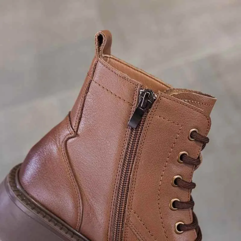 AWCS146 Women's Casual Shoes - Leather Work Boots