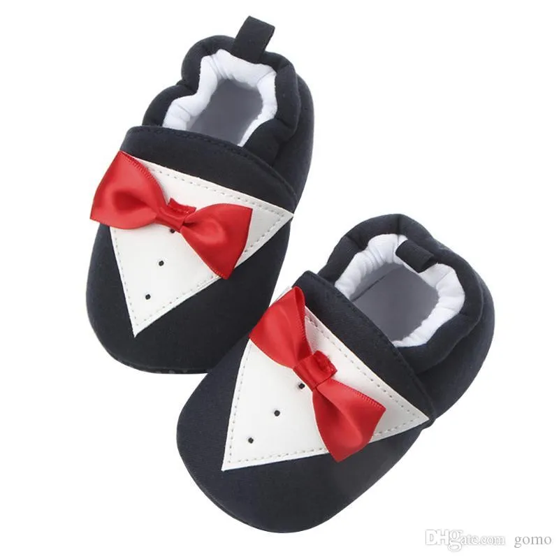 Baby Tuxedo Christening Soft Soled Shoes