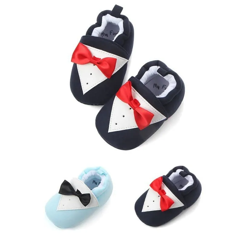 Baby Tuxedo Christening Soft Soled Shoes