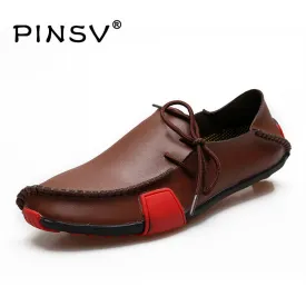 Big Size 47 Leather Shoes Men Shoes Casual Slip On Flats Shoes Men Loafers Moccasins Men Zapatos Hombre 5 Colours