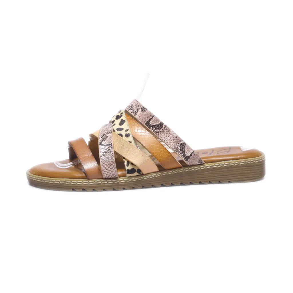 Blowfish Malibu Flat Sandals Leather Multicolour Colour For Women