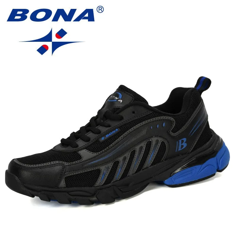 BONA Men Running Sport Shoes Lightweight Breathable