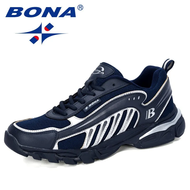 BONA Men Running Sport Shoes Lightweight Breathable