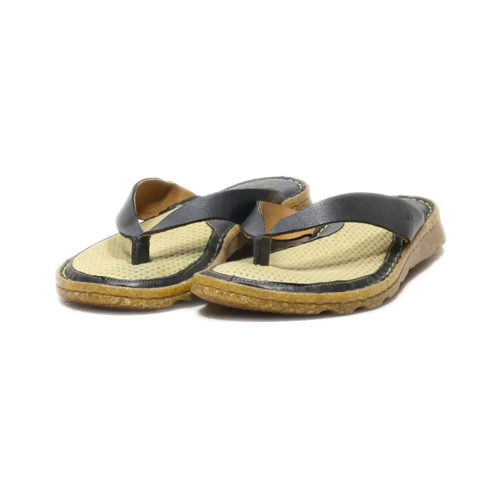 Born Flip Flops Leather Brown Colour For Men