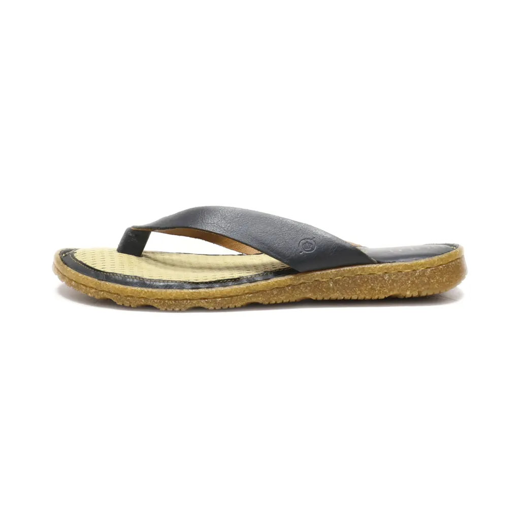 Born Flip Flops Leather Brown Colour For Men