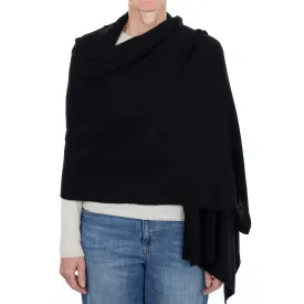 Brand New Black Recycled Cashmere Wrap