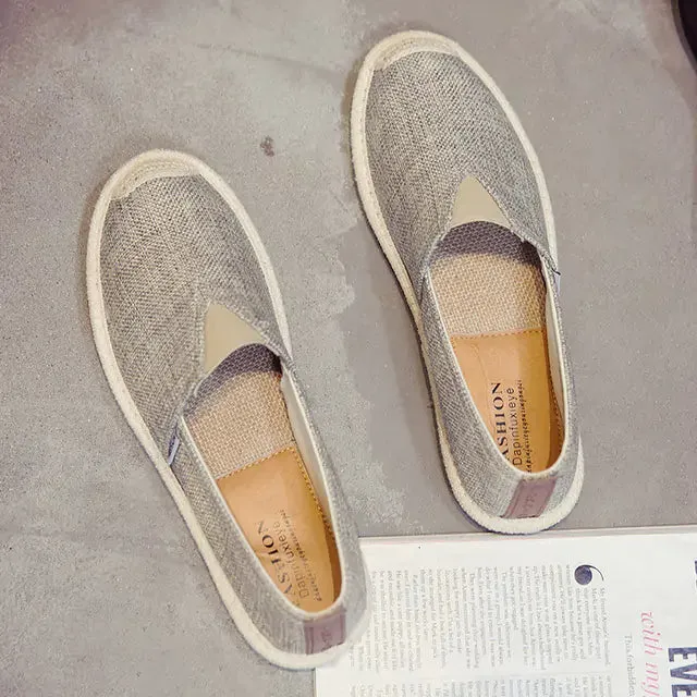 Breathable Linen Canvas Shoes