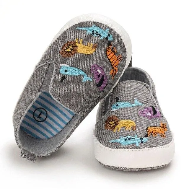 Canvas Breathable Anti-Slip Casual First Walker Shoes 0-18M