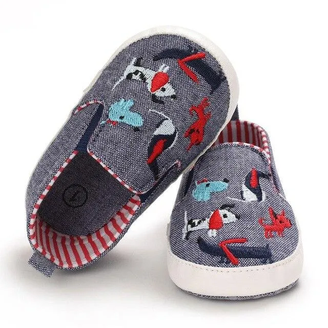 Canvas Breathable Anti-Slip Casual First Walker Shoes 0-18M