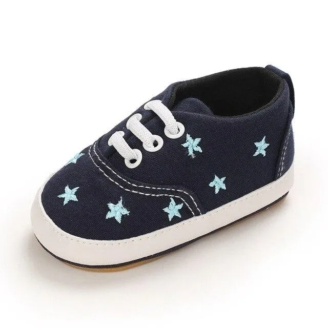 Canvas Breathable Anti-Slip Casual First Walker Shoes 0-18M