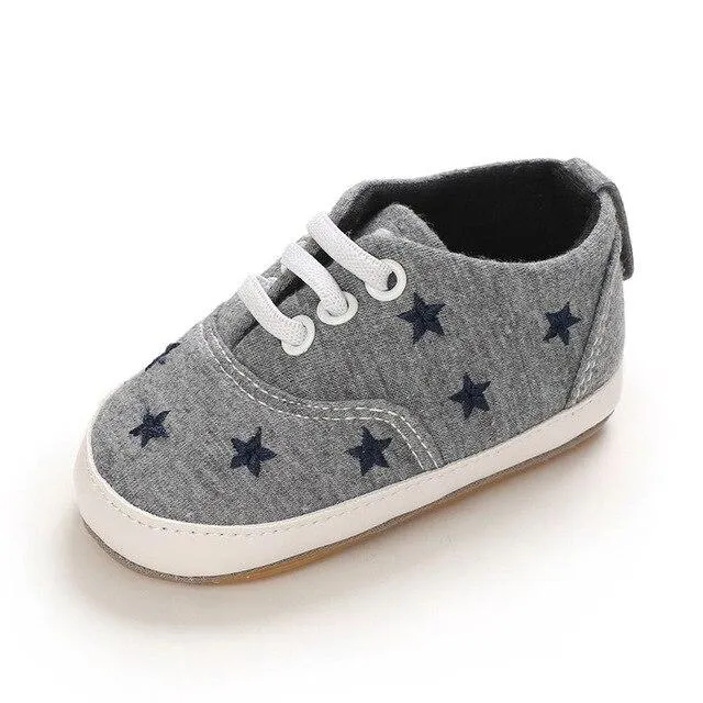 Canvas Breathable Anti-Slip Casual First Walker Shoes 0-18M