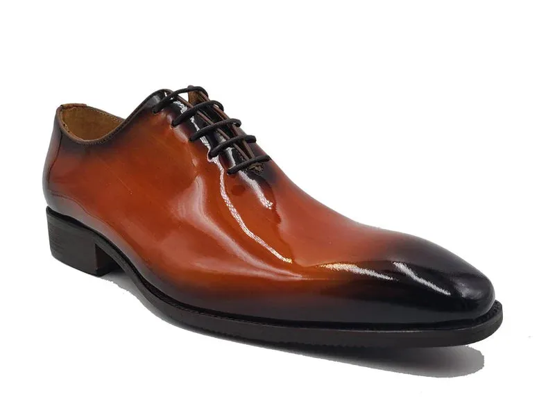 Carrucci Cognac Patent Leather Oxford Fashion Design Style No: KS503-101P