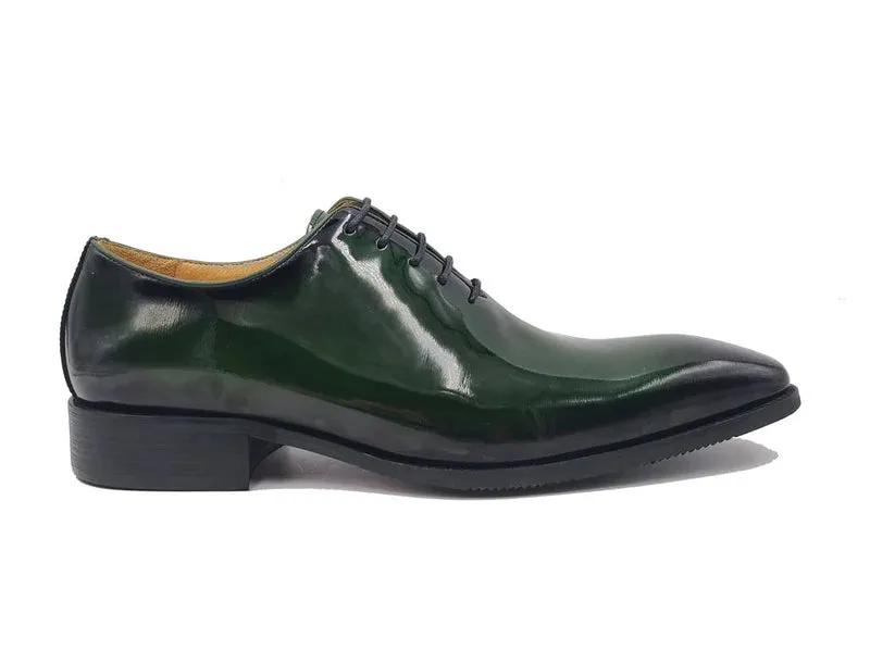 Carrucci Olive Green Patent Leather Oxford Fashion Design Style No: KS503-101P