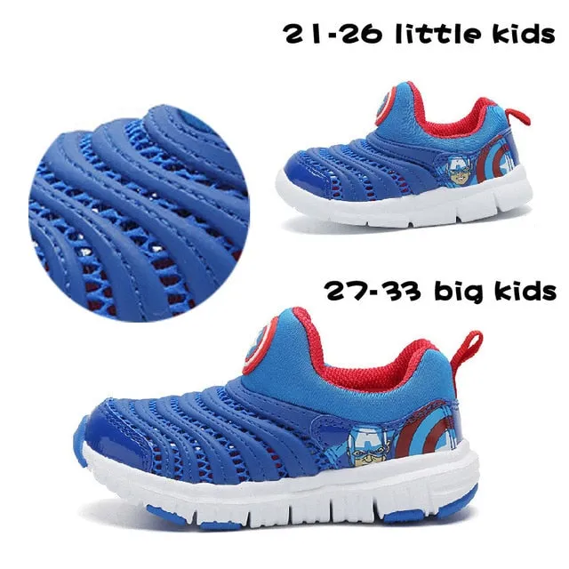 Casual Light Breathable Children's Runing Shoes With Cartoon Pattern