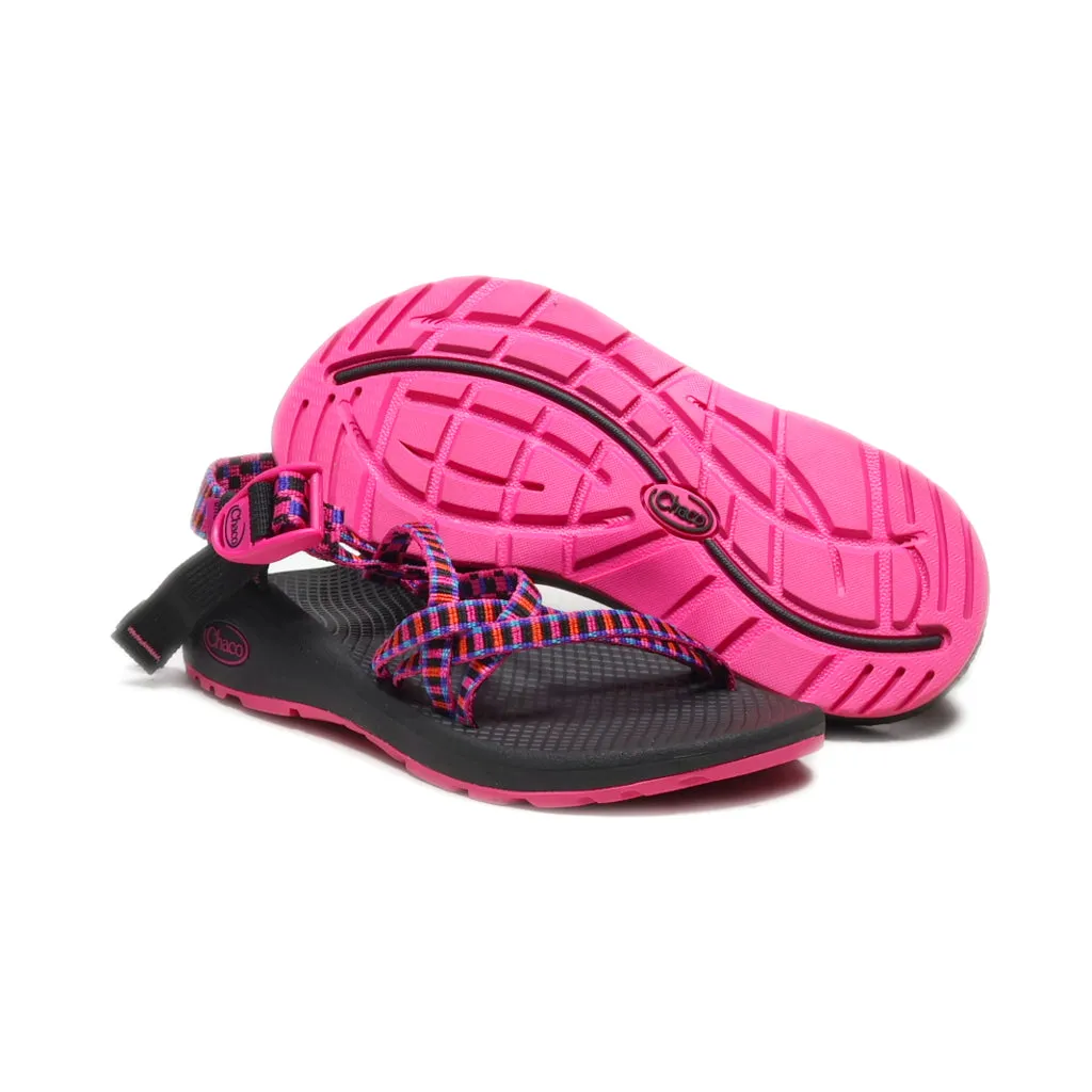 Chaco Flat Sandals Canvas Pink Colour For Women