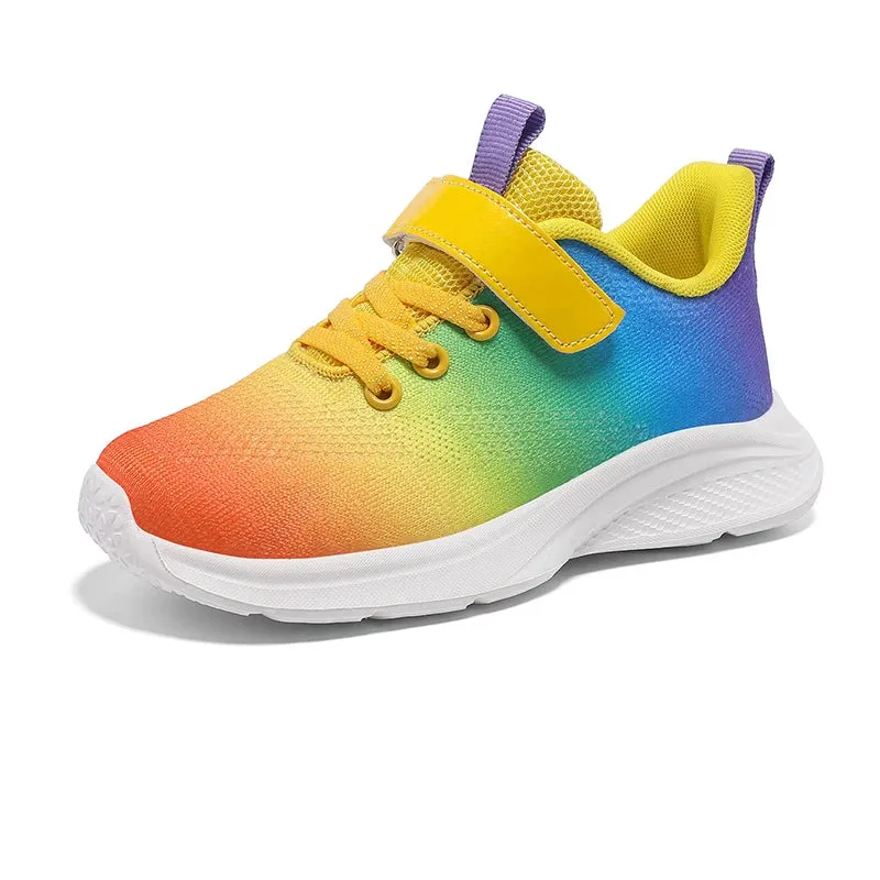 Colorful Kids Girls Casual Sneakers, Tennis Shoes