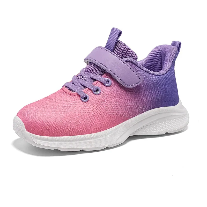 Colorful Kids Girls Casual Sneakers, Tennis Shoes