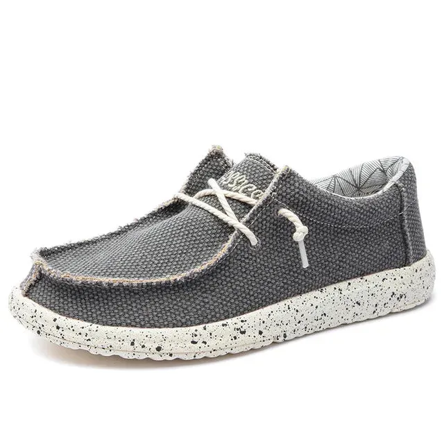 Comfortable Casual Shoes Mens Canvas Shoes Flat Loafers