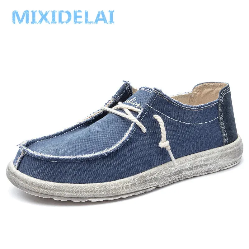 Comfortable Casual Shoes Mens Canvas Shoes Flat Loafers