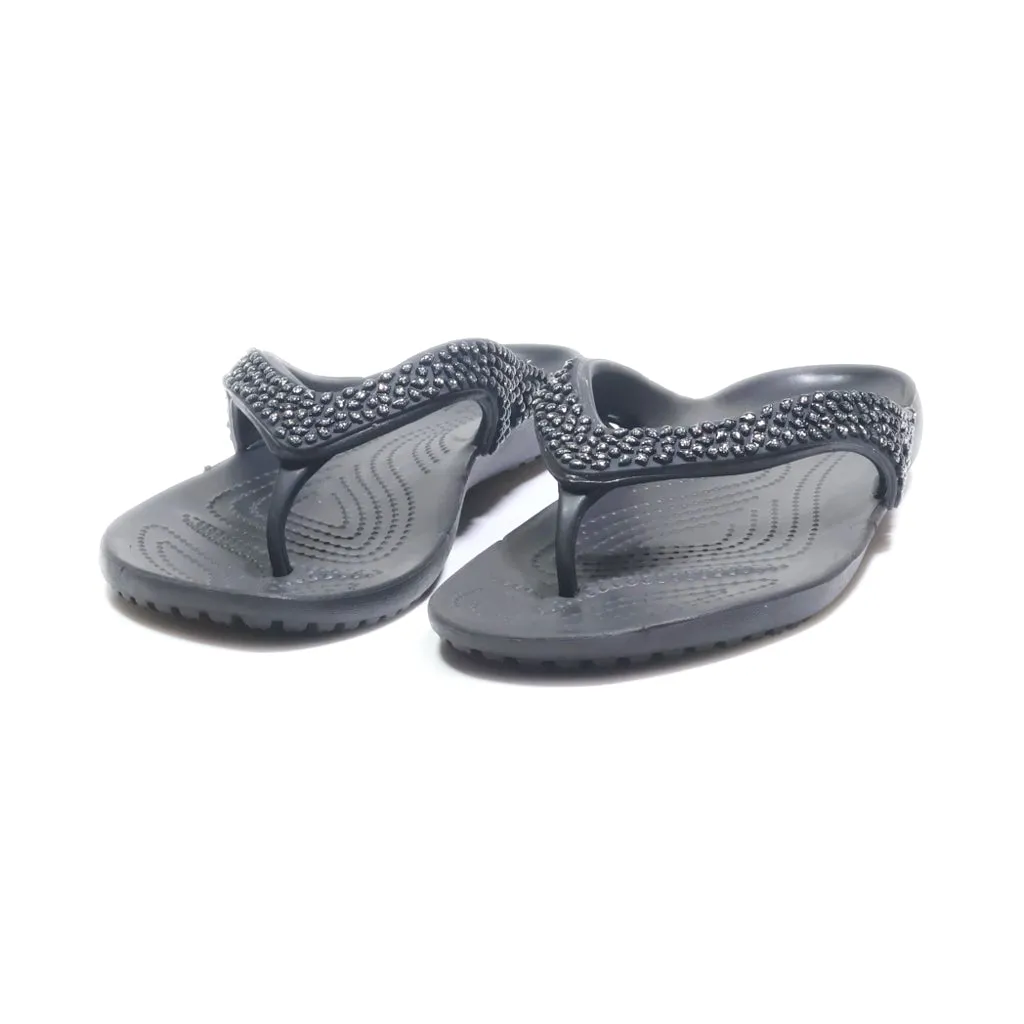 Crocs Mid-Heel Sandals Eva Black Colour For Women