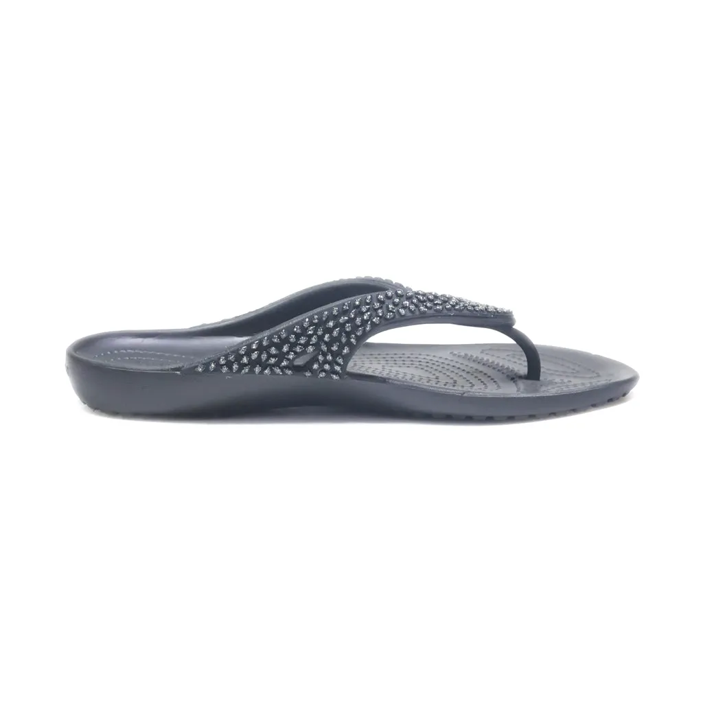 Crocs Mid-Heel Sandals Eva Black Colour For Women