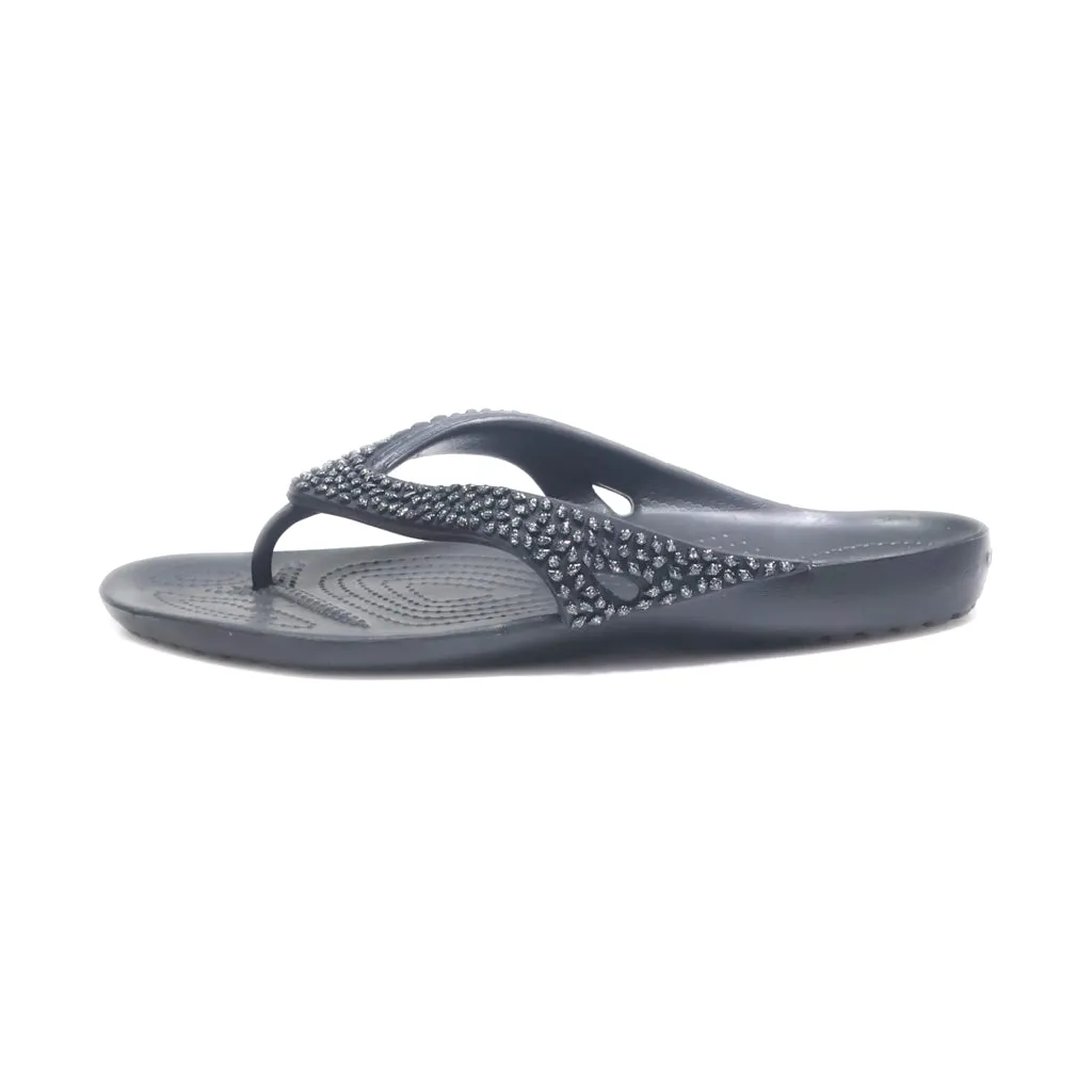 Crocs Mid-Heel Sandals Eva Black Colour For Women