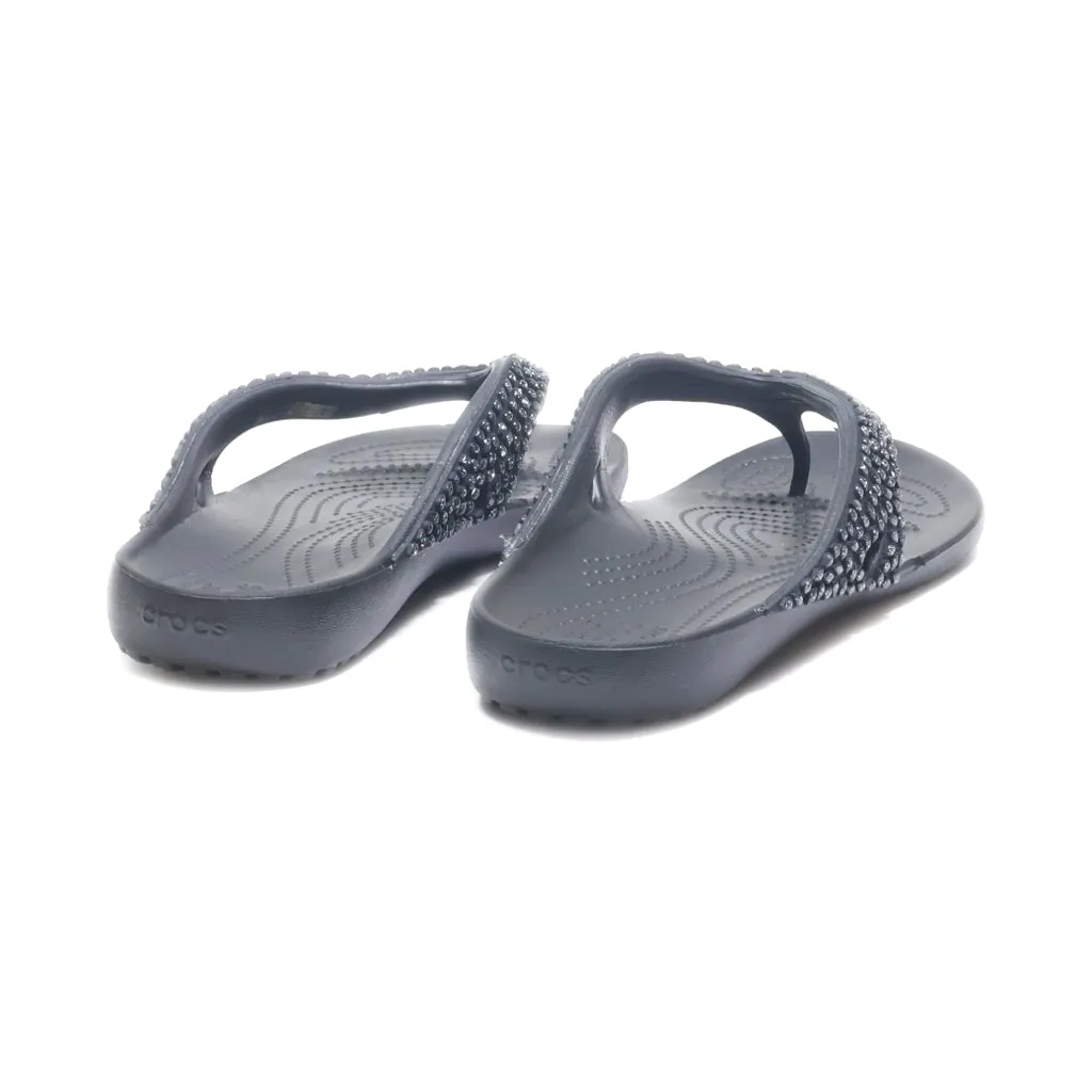 Crocs Mid-Heel Sandals Eva Black Colour For Women