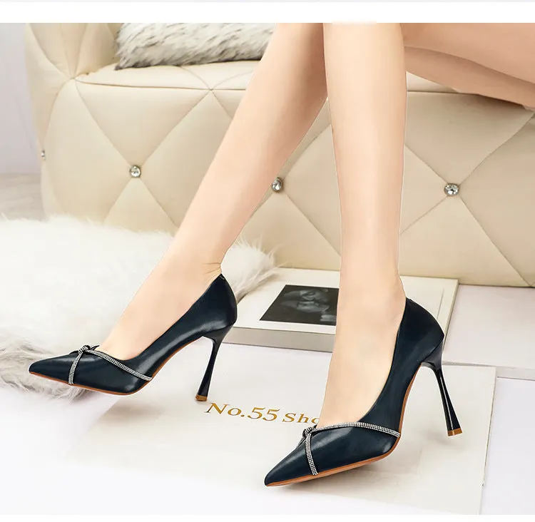 Cross Diamond high heels Shoe