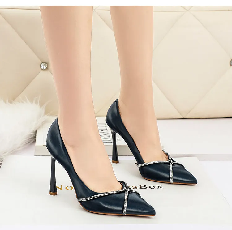 Cross Diamond high heels Shoe