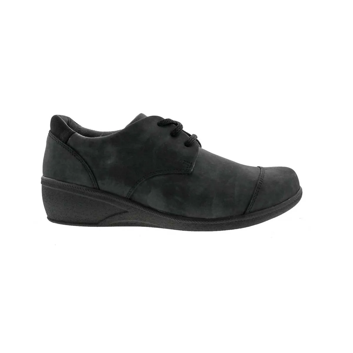 Drew Jemma Women Casual Shoe In Black Leather