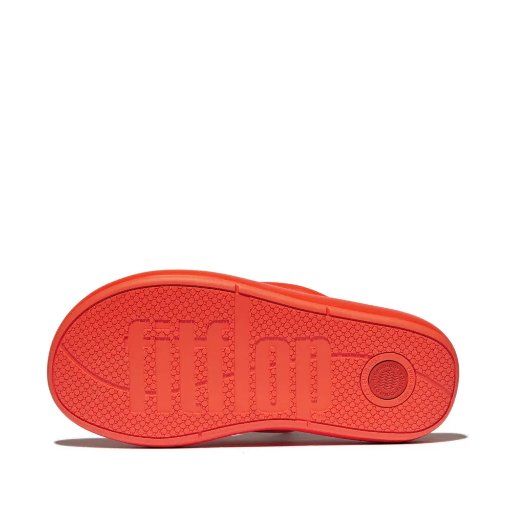 Fitflop IQushion D-Luxe x Roksanda Padded leather Flip Flops Tangerine