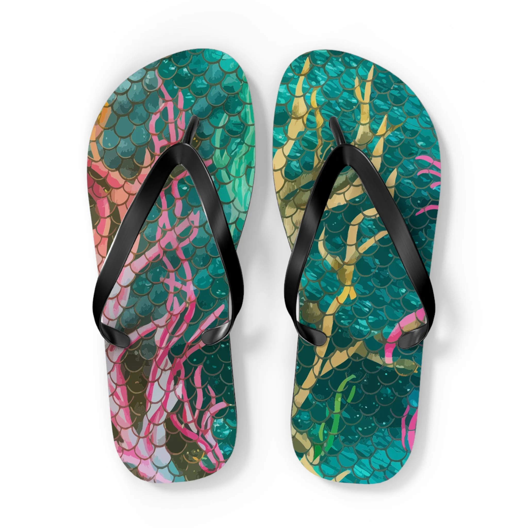 Flip Flops - Mermaid Scale Net