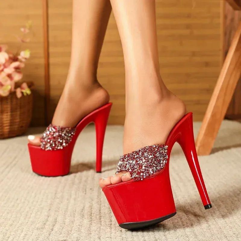 Gala Platform Sequin Stiletto Heels