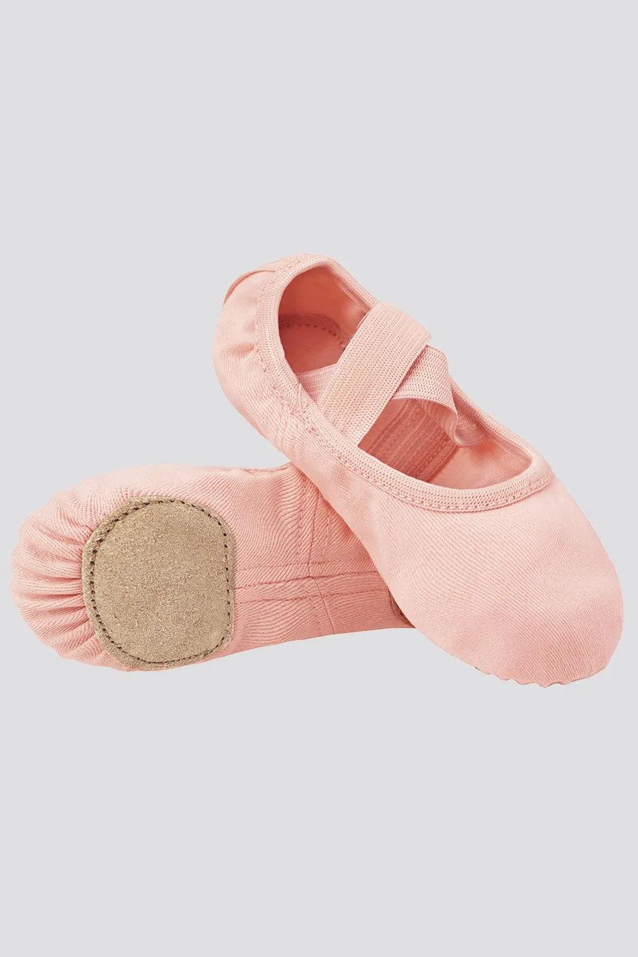 Girl's Cross Straps Canvas Ballet Shoes