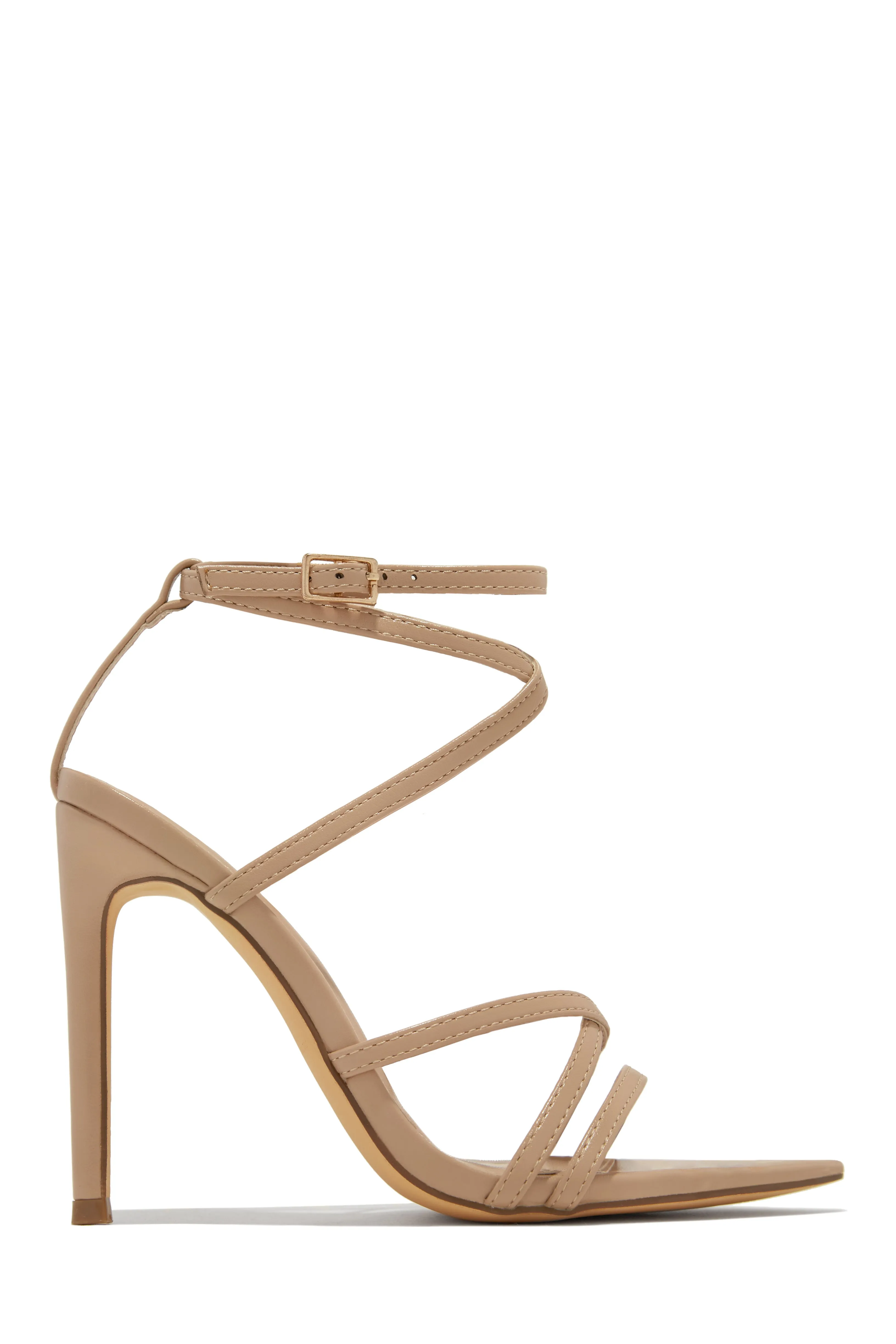 Gossip Girl Strappy High Heels - Gold