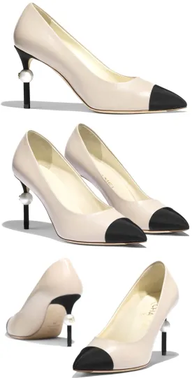 Grosgrain Calfskin Pumps